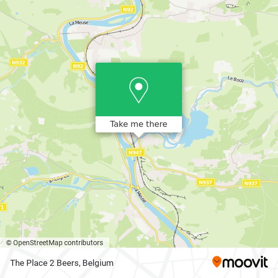 The Place 2 Beers map