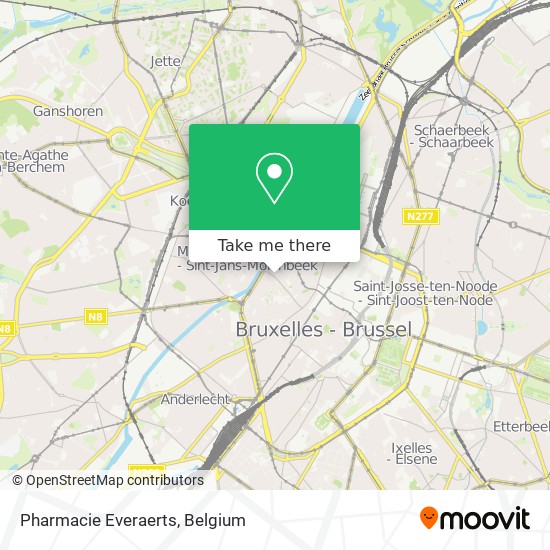 Pharmacie Everaerts map
