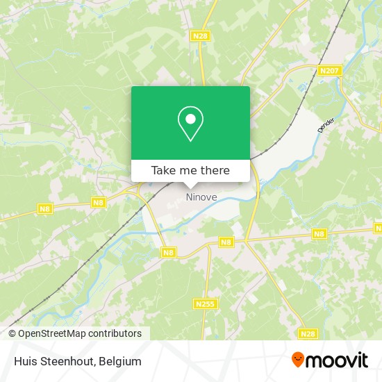 Huis Steenhout map