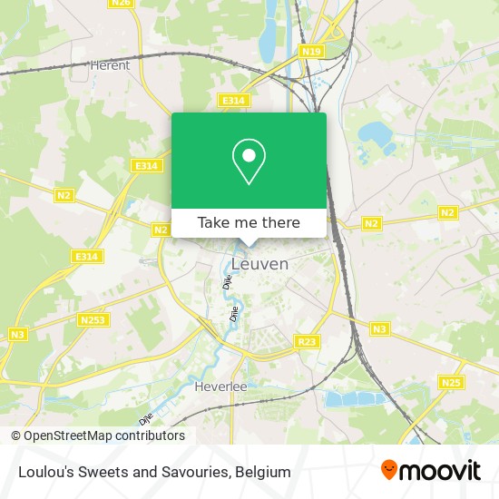 Loulou's Sweets and Savouries map