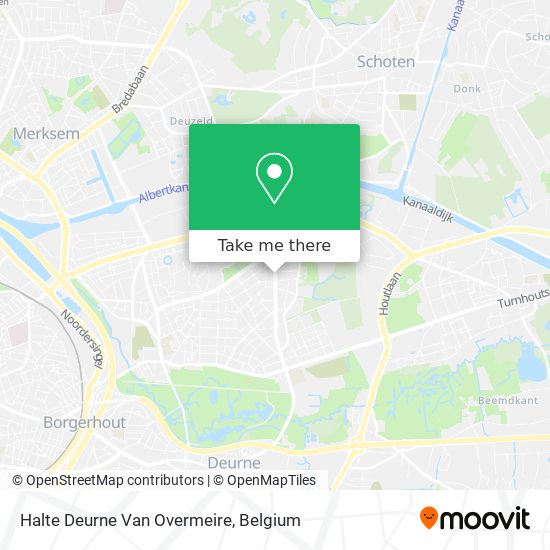 Halte Deurne Van Overmeire map