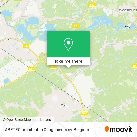 ABETEC architecten & ingenieurs nv map