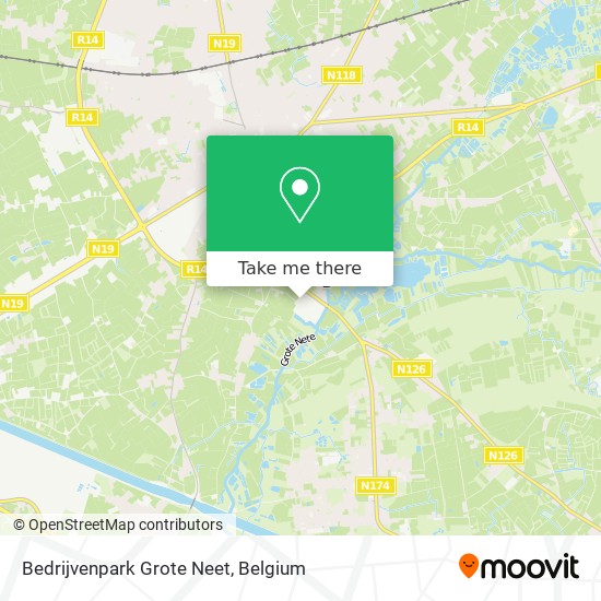 Bedrijvenpark Grote Neet map