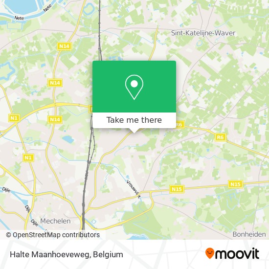 Halte Maanhoeveweg map