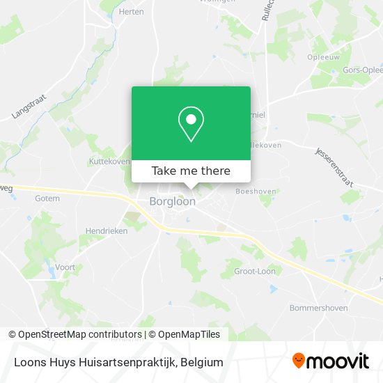 Loons Huys Huisartsenpraktijk map