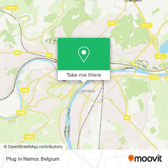 Plug In Namur map