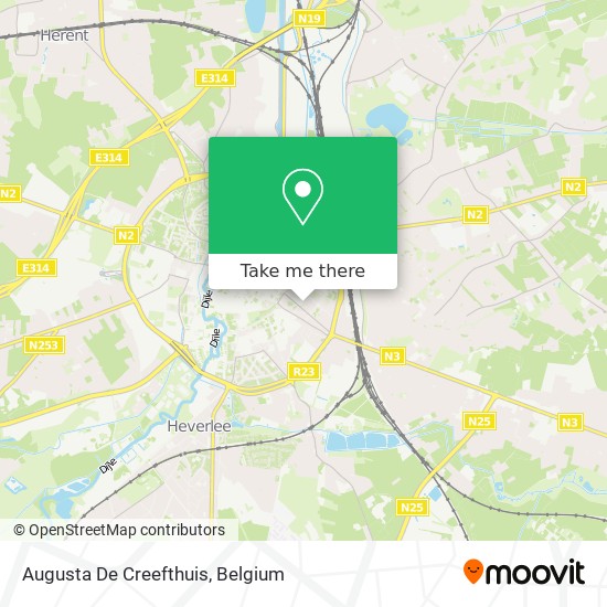 Augusta De Creefthuis map