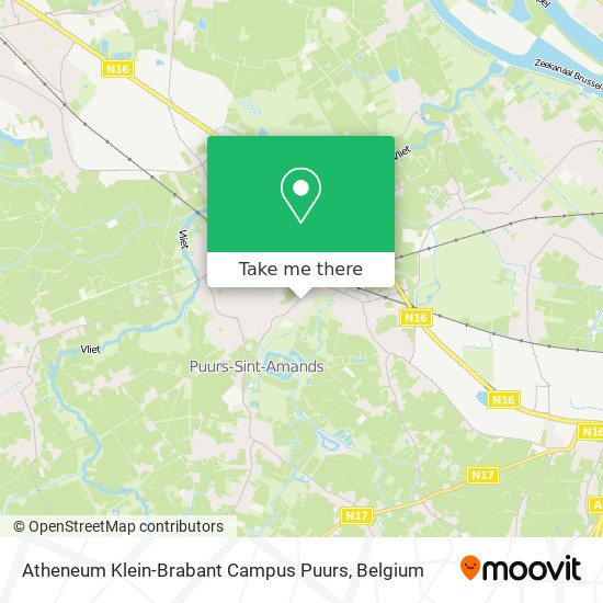 Atheneum Klein-Brabant Campus Puurs plan