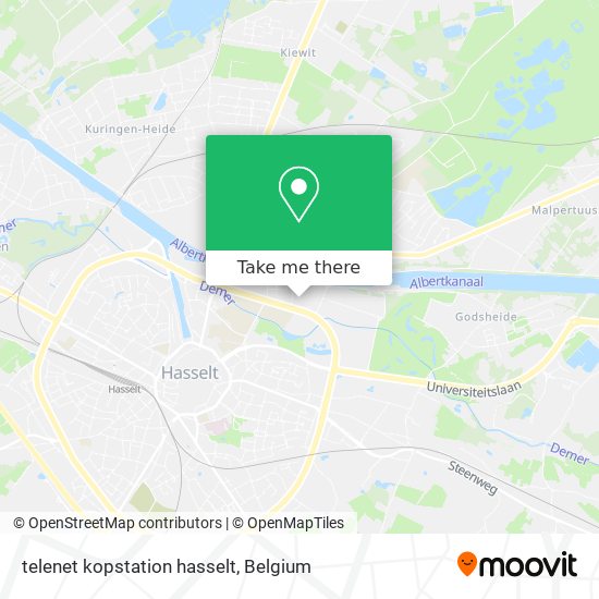 telenet kopstation hasselt map