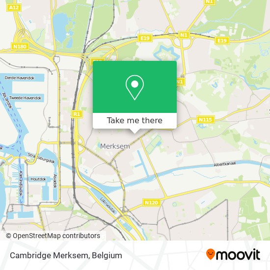 Cambridge Merksem map