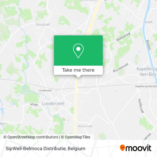 SipWell-Belmoca Distributie map