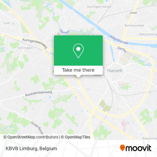 KBVB Limburg map