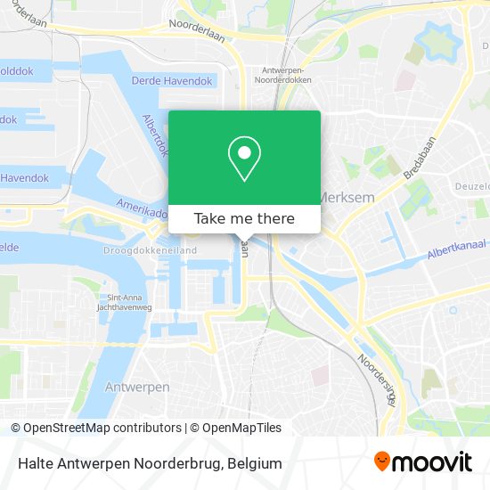 Halte Antwerpen Noorderbrug map