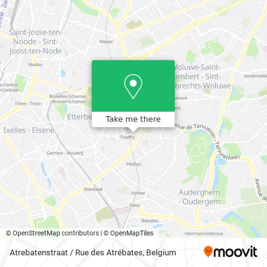 Atrebatenstraat / Rue des Atrébates map