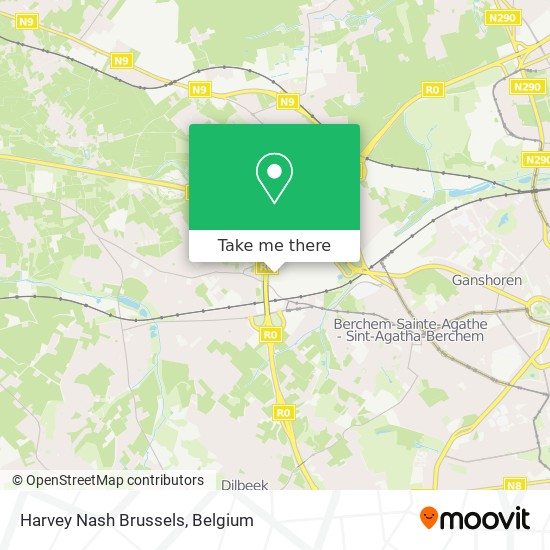 Harvey Nash Brussels map