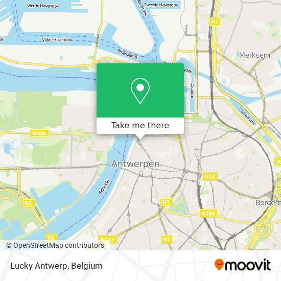 Lucky Antwerp map