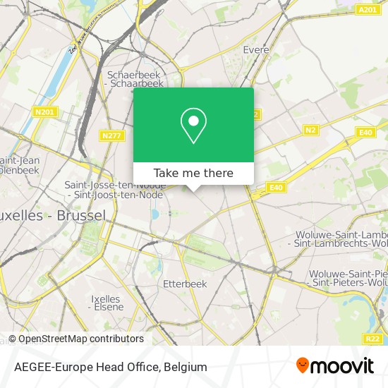 AEGEE-Europe Head Office map