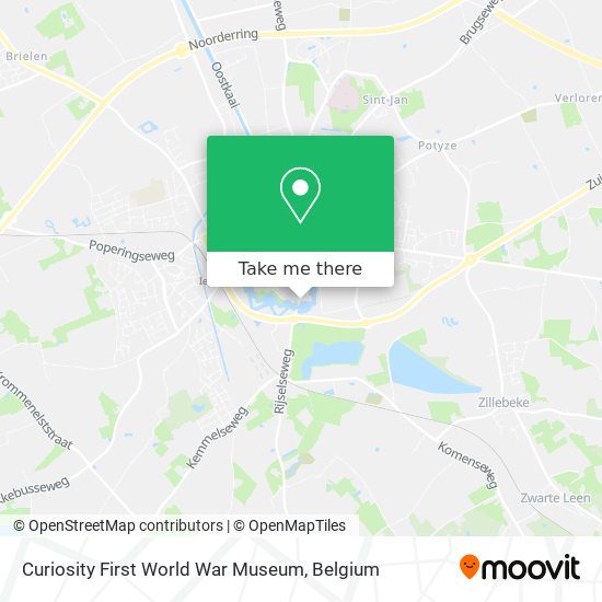 Curiosity First World War Museum map