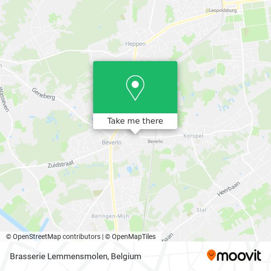 Brasserie Lemmensmolen plan