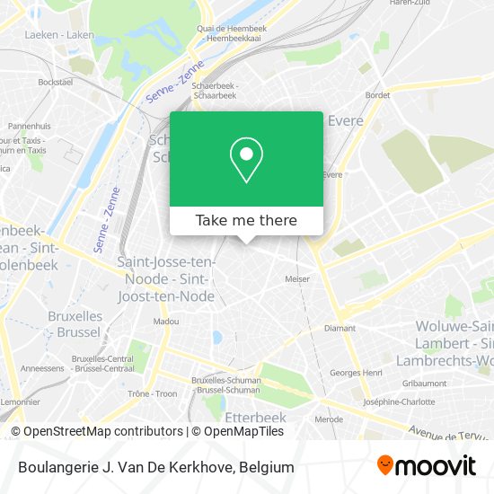 Boulangerie J. Van De Kerkhove map