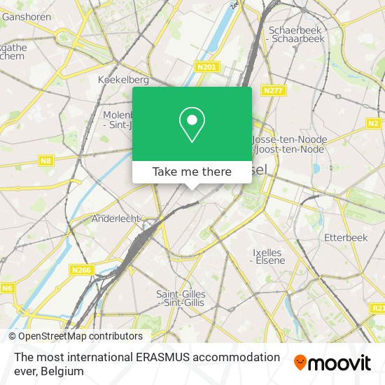 The most international ERASMUS accommodation ever map