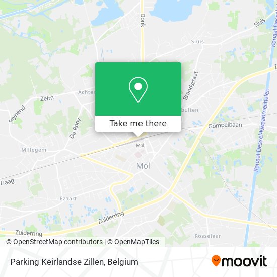Parking Keirlandse Zillen map