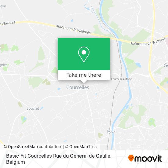 Basic-Fit Courcelles Rue du General de Gaulle plan