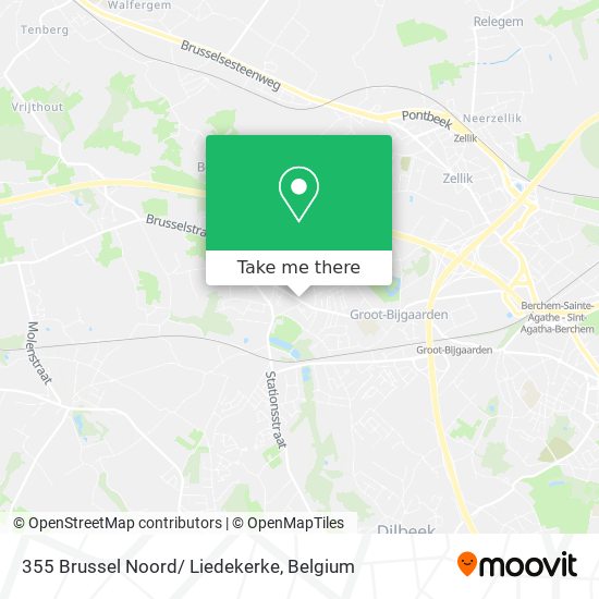 355 Brussel Noord/ Liedekerke map