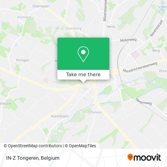 IN-Z Tongeren map