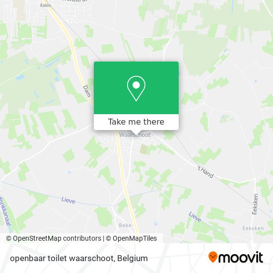 openbaar toilet waarschoot map