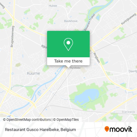 Restaurant Gusco Harelbeke map