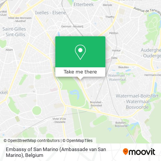 Embassy of San Marino (Ambassade van San Marino) map