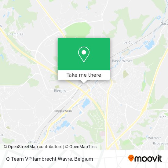 Q Team VP lambrecht Wavre map