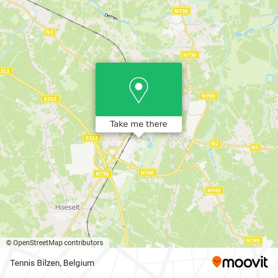 Tennis Bilzen map