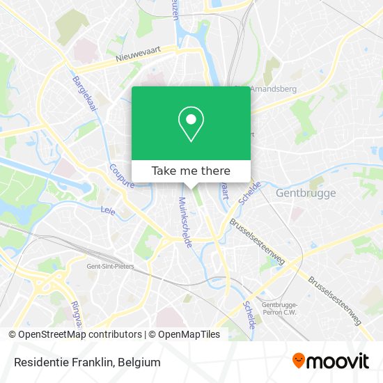 Residentie Franklin map