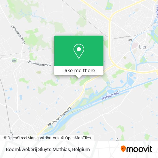 Boomkwekerij Sluyts Mathias map