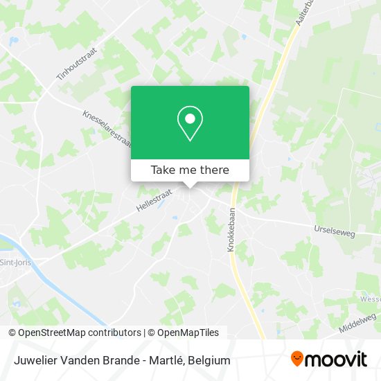 Juwelier Vanden Brande - Martlé map
