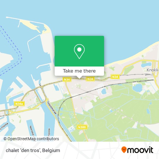 chalet ‘den tros’ map