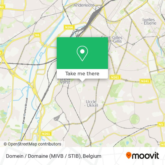 Domein / Domaine (MIVB / STIB) plan