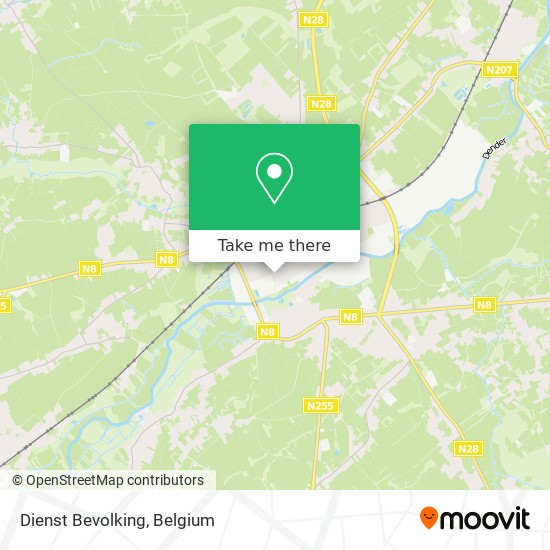 Dienst Bevolking map