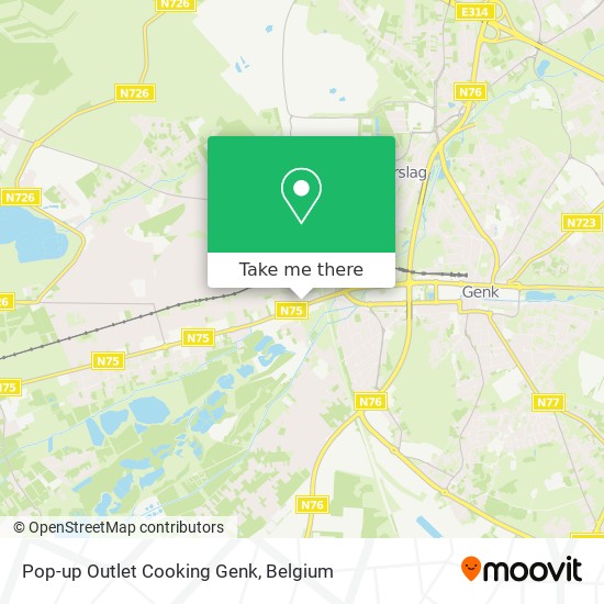 Pop-up Outlet Cooking Genk map