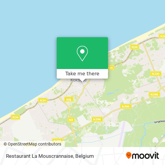 Restaurant La Mouscrannaise map
