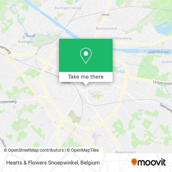 Hearts & Flowers Snoepwinkel map