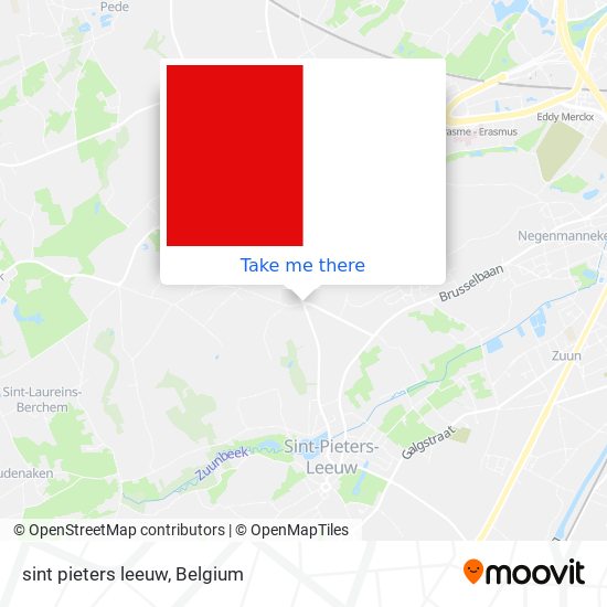 sint pieters leeuw map