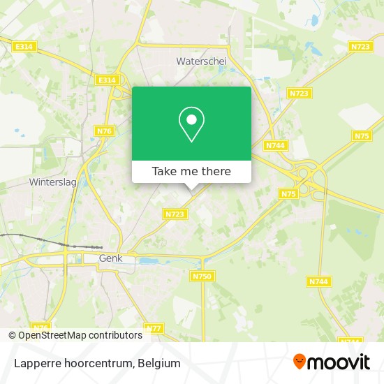 Lapperre hoorcentrum map