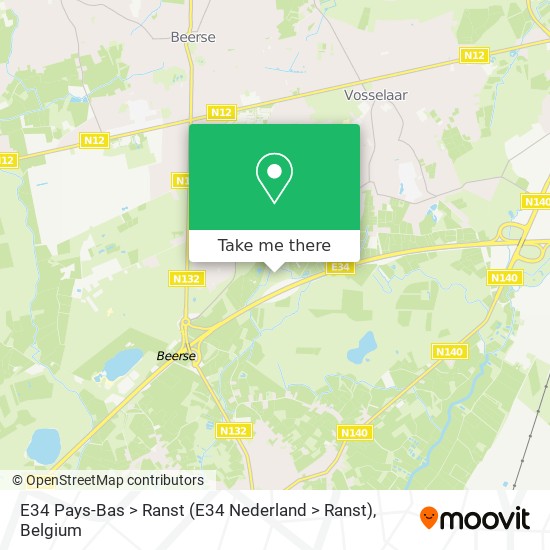 E34 Pays-Bas > Ranst (E34 Nederland > Ranst) plan