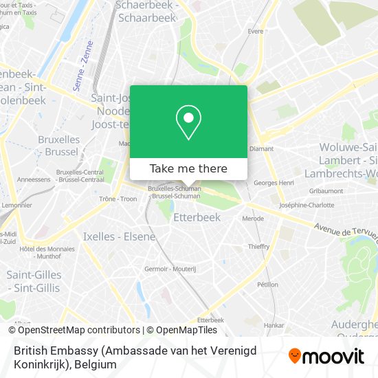 British Embassy (Ambassade van het Verenigd Koninkrijk) map