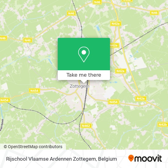 Rijschool Vlaamse Ardennen Zottegem map