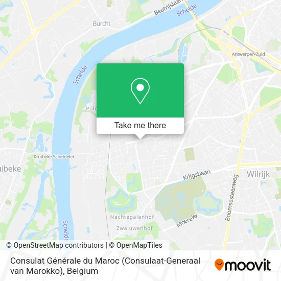 Consulat Générale du Maroc (Consulaat-Generaal van Marokko) map