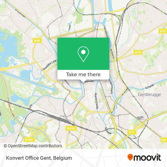 Konvert Office Gent map